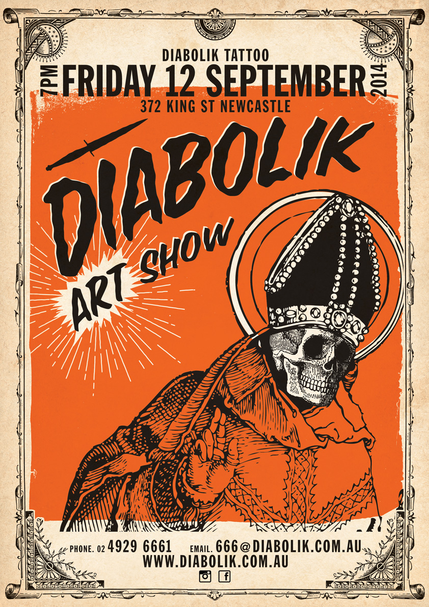 Poster for DIABOLIK ART SHOW web