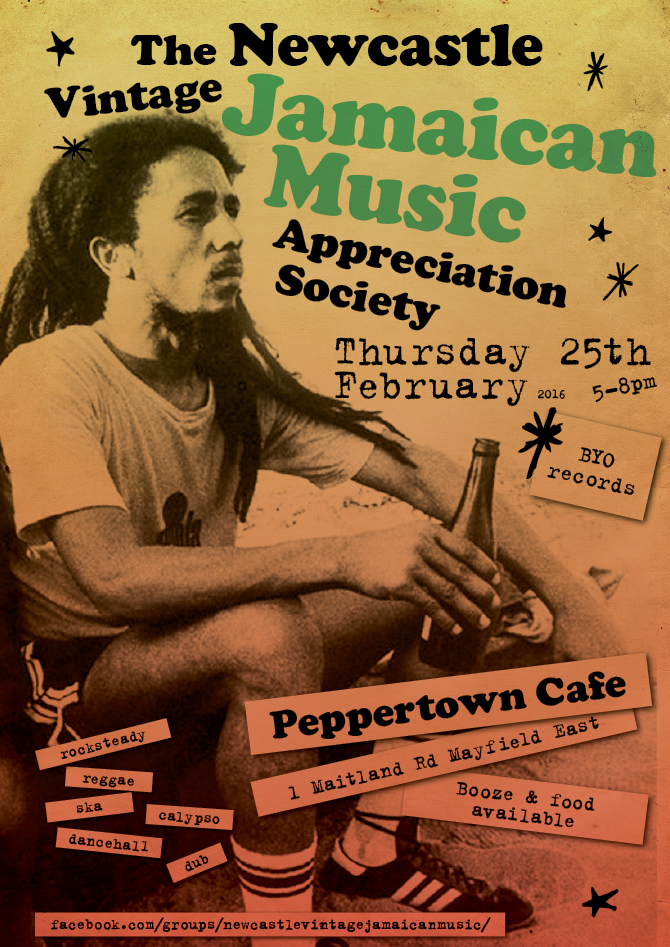 Poster for Newcastle Vintage Jamaican Music Peppertown